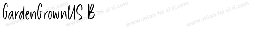 GardenGrownUS B字体转换